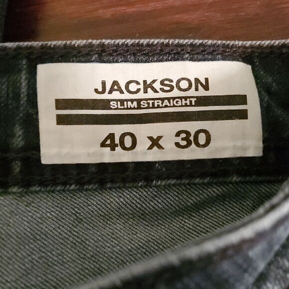 JACKSON Blue Straight Jeans Classic Style - Picture 2 of 5